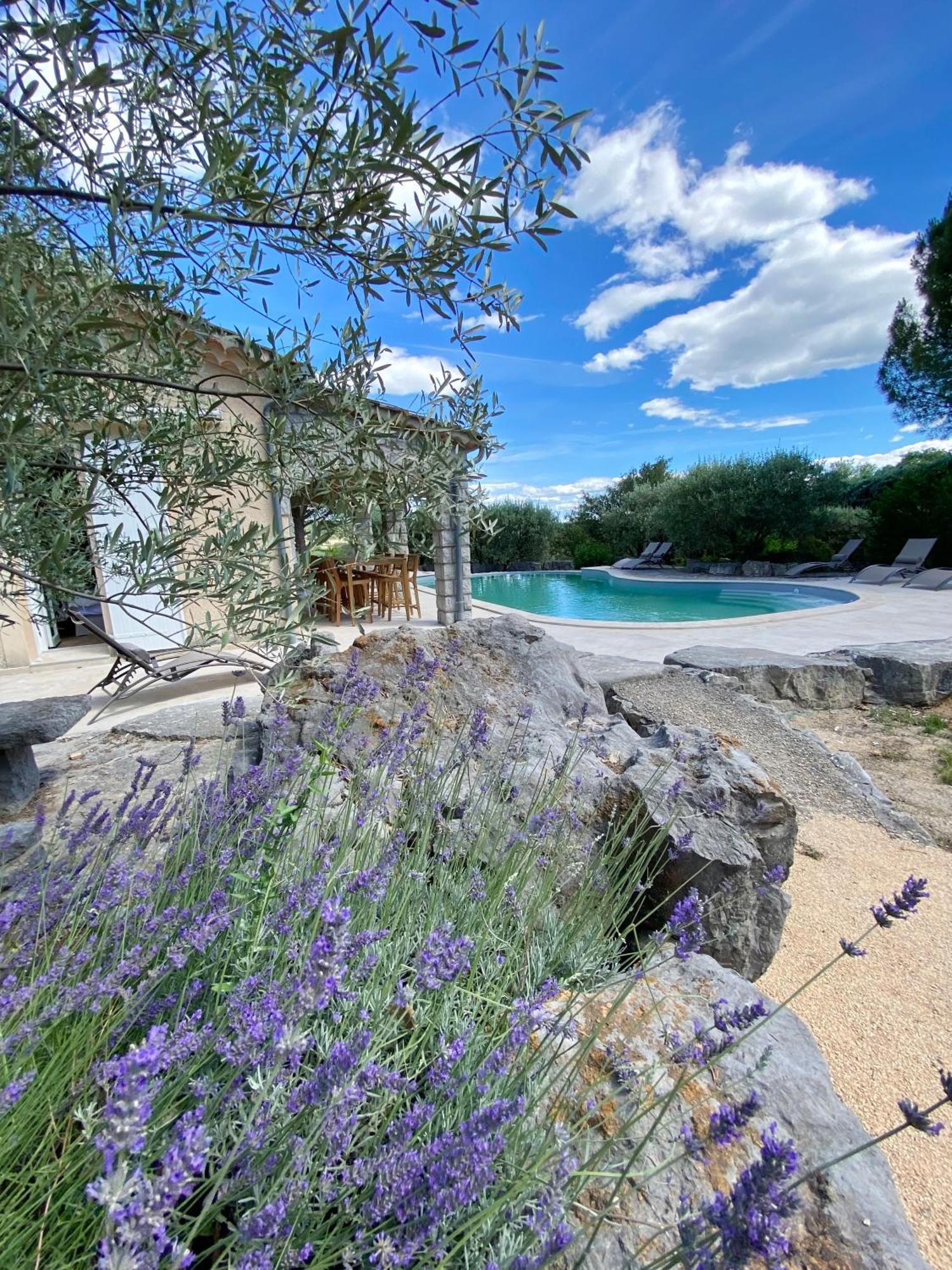 Maison Pour 12P, Piscine A Debordement Chauffee D'Avril A Octobre Inclus Ruoms Exterior photo